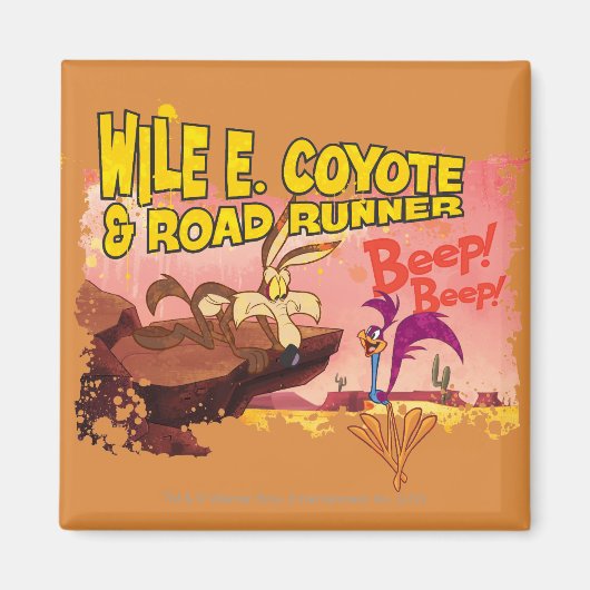 WILE E. COYOTE™ & ROAD RUNNER™ REEP BEEP BEEP™ MAGNET (Vorne)