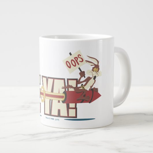 WILE E. COYOTE™ Rocketing Past ROAD RUNNER™ Jumbo-Tasse (Vorderseite Rechts)