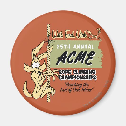 WILE E. COYOTE™ Rope Climbing Championships Magnet (Vorne)