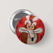 WILE E. COYOTE™ Rote Wut Button (Vorne & Hinten)