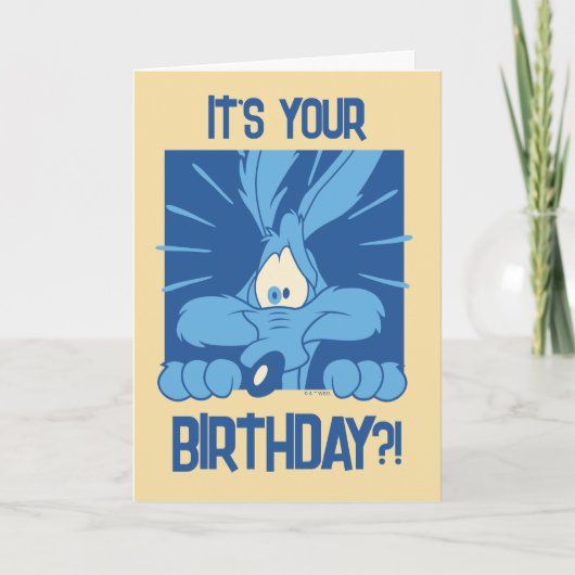 WILE E. COYOTE™ Shocked Expression Karte (Vorderseite)