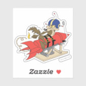 WILE E. COYOTE™ - Start der roten Rakete Aufkleber (Blatt)