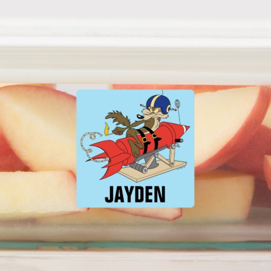 WILE E. COYOTE™ - Start der roten Rakete | Name hi Etiketten (Befestigt)