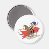 Wile E. Coyote startet Red Rocket Magnet (Vorderseite/Rückseite)