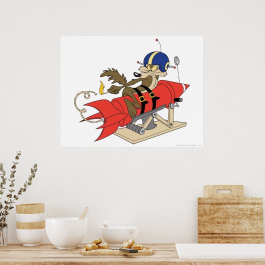 Wile E. Coyote startet Red Rocket Poster (Küche)