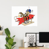 Wile E. Coyote startet Red Rocket Poster (Heimbüro)