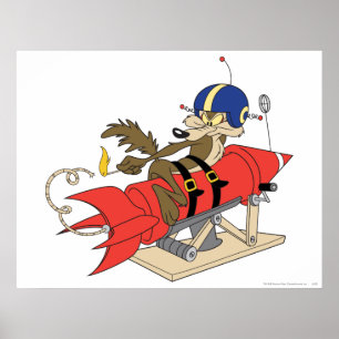 Wile E. Coyote startet rote Rakete Poster