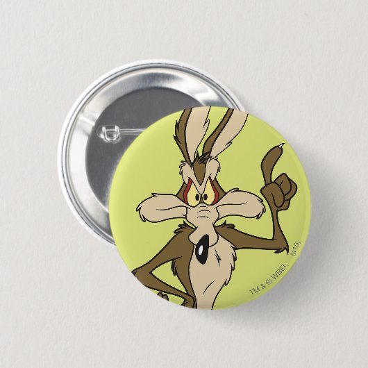 Wile E. Coyote Stehend Tall Button (Vorne & Hinten)