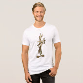 WILE E. COYOTE™ Stehend Tall Tri-Blend Shirt (Vorderseite voll)