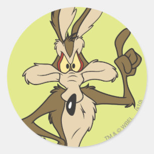 WILE E. COYOTE™ Steht Hoch Runder Aufkleber