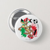 WILE E. COYOTE™ Team Mexico Fußball-Grafik Button (Vorne & Hinten)