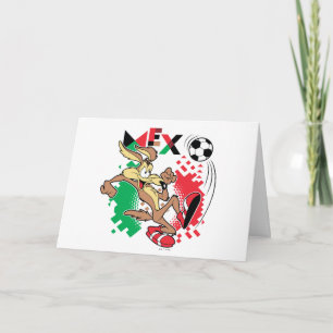WILE E. COYOTE™ Team Mexico Fußball-Grafik Karte