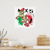 WILE E. COYOTE™ Team Mexico Fußball-Grafik Poster (Küche)