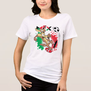 WILE E. COYOTE™ Team Mexico Fußball-Grafik Tri-Blend Shirt