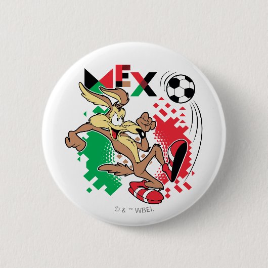 WILE E. COYOTE™ Team Mexico Soccer Graphic Button (Vorderseite)