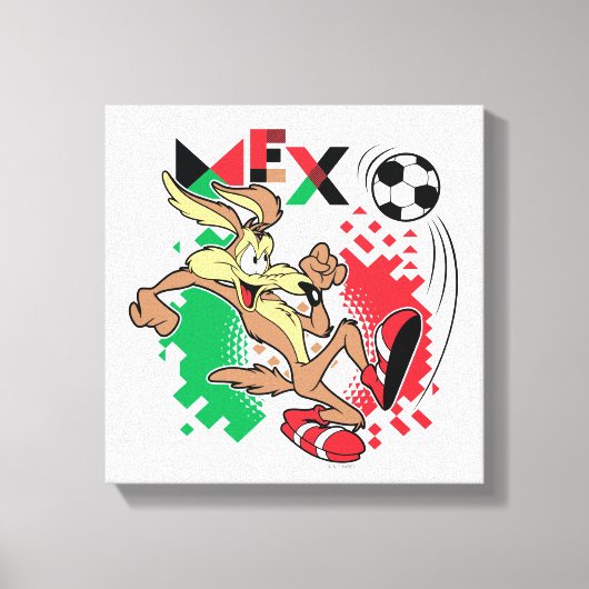 WILE E. COYOTE™ Team Mexico Soccer Graphic Leinwanddruck (Vorderseite)