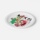 WILE E. COYOTE™ Team Mexico Soccer Graphic Pappteller (Schrägansicht)