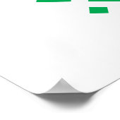 WILE E. COYOTE™ Team Mexico Soccer Graphic Poster (Ecke)