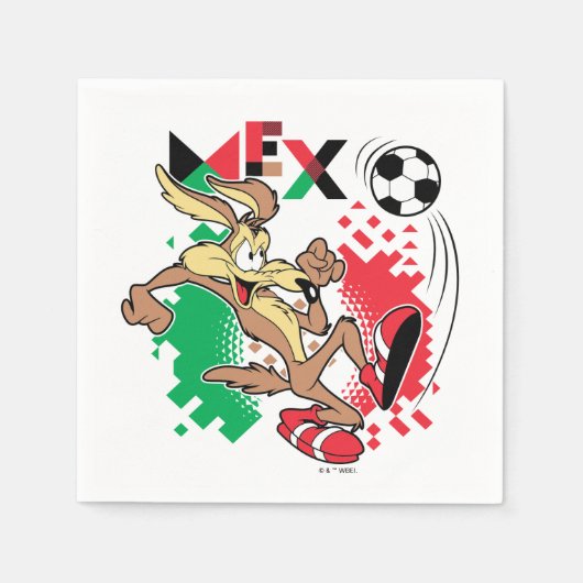 WILE E. COYOTE™ Team Mexico Soccer Graphic Serviette (Vorderseite)