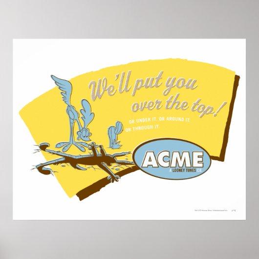 Wile E Coyote und ROAD RUNNER™ Acme Poster (Vorne)