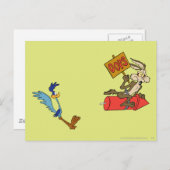 WILE E. COYOTE™ UND ROAD RUNNER™ ACME Rocket Postkarte (Vorne/Hinten)