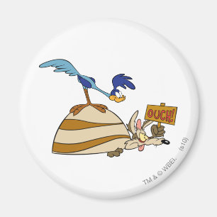 WILE E. COYOTE™ und ROAD RUNNER™ Felsbrocken Magnet