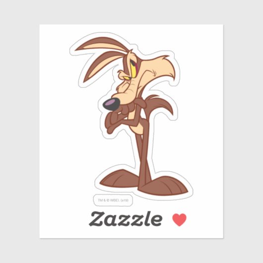 WILE E. COYOTE™-Waffen überquert Aufkleber (Blatt)