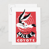 WILE E. COYOTE™ Warner Bros. Geschenkposter Postkarte (Vorne/Hinten)