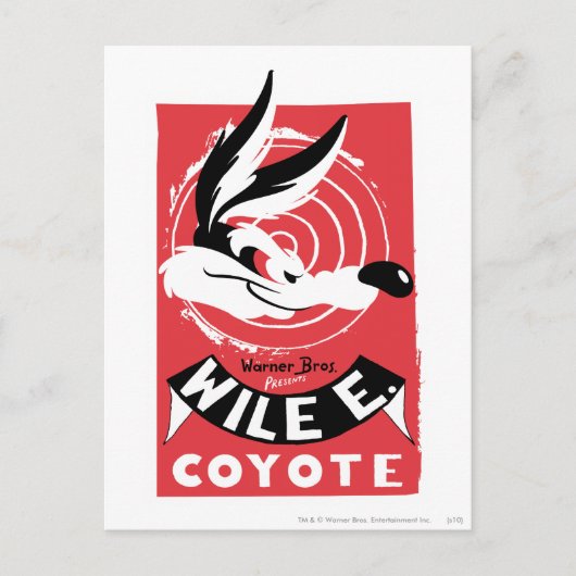 WILE E. COYOTE™ Warner Bros. Geschenkposter Postkarte (Vorderseite)
