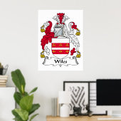 Wiles Familienwappen Poster (Heimbüro)