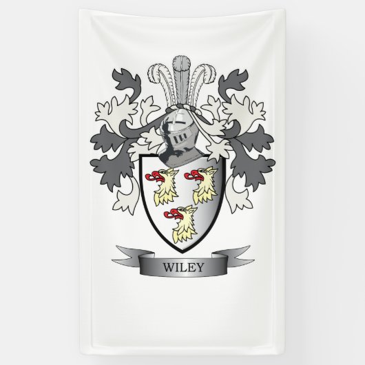 Wiley-Familienwappen-Wappen Banner (Vertikal)