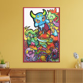 Wiley Ways Of The World By Squid Fear City Leinwanddruck (Insitu (Wohnzimmer))