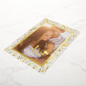 Wilflower Editable 1 Jubiläumsage und Gold Folieneinladung (Gedreht)