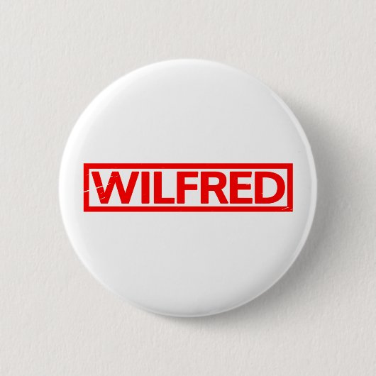 Wilfred Briefmarke Button (Vorderseite)