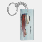 Wilfred Sykes 50 Jahre rechteckige Acrylschlüsselk Schlüsselanhänger (Vorderseite links)