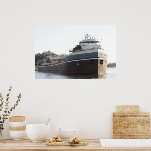 WILFRED SYKES BULK FREIGHTER POSTER (Küche)