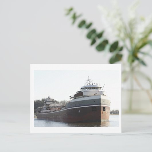 WILFRED SYKES BULK FREIGHTER POSTKARTE (Stehend Vorderseite)