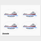 Wilfred Sykes Cleveland Cliffs Ovaler Aufkleber (Blatt)