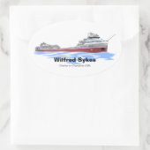 Wilfred Sykes Cleveland Cliffs Ovaler Aufkleber (Tasche)