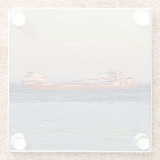 Wilfred Sykes glass Untersetzer (Rückseite)