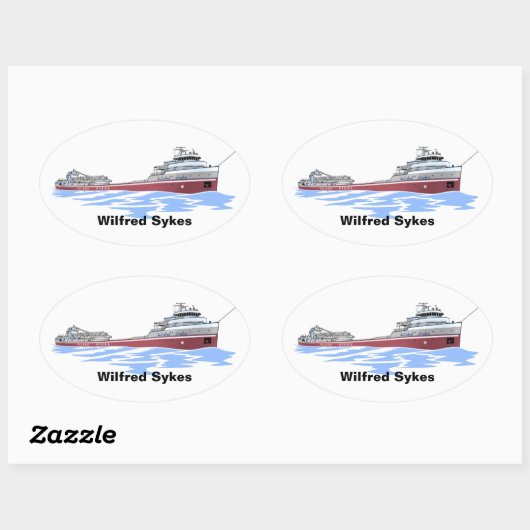 Wilfred Sykes selbstentlader Inland Ovaler Aufkleber (Blatt)