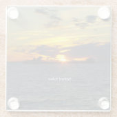 Wilfred Sykes Sonnenuntergang Untersetzer (Rückseite)