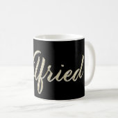 Wilfried Name whitegold Tasse Teetasse Kaffeetasse (VorderseiteRechts)