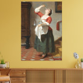 Wilhelm Amber - The Maid (1862) Leinwanddruck (Insitu (Wohnzimmer))