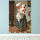 Wilhelm Amber - The Maid (1862) Leinwanddruck (Insitu (Holzboden))