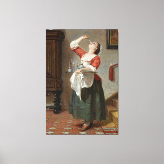 Wilhelm Amber - The Maid (1862) Leinwanddruck (Vorderseite)