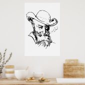 Wilhelm Busch Self Portrait Poster (Küche)