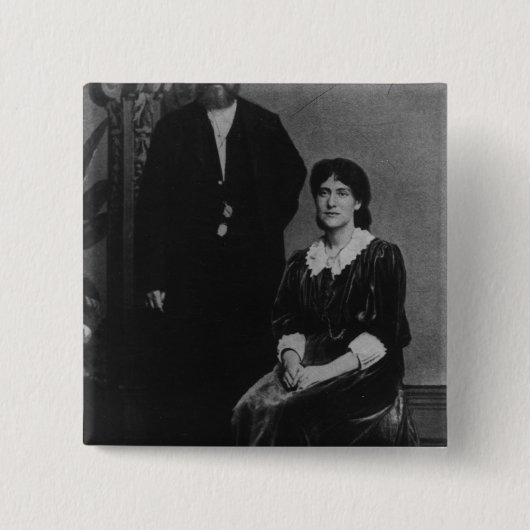 Wilhelm Liebknecht und Eleonor Aveling Button (Vorderseite)