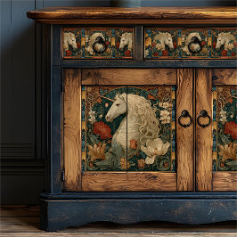 Wilhelm Morris Stil, Mittelalter Seidenpapier