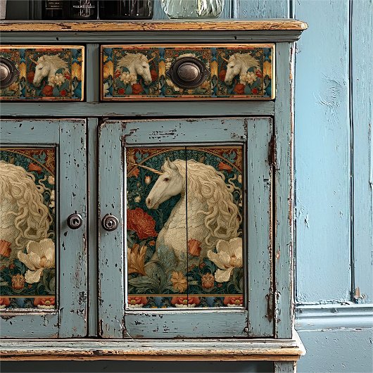 Wilhelm Morris Stil, Mittelalter Seidenpapier